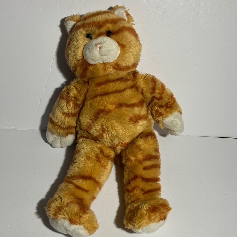 Build-A-Bear Orange Tabby Cat‎ Striped Stuffed Animal 18”